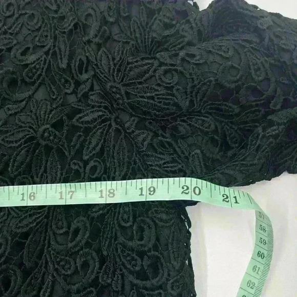 Talbots Size 16 Black Lace Jacket Women's Fully Lined - Picture 5 of 7